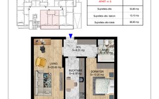 Theodor Pallady-Metrou Nicolae Teclu-2 camere-Comision 0 - Schiță 6