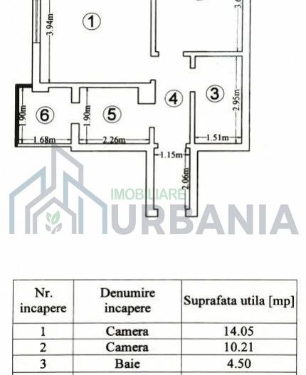 Închiriere apartament 2 camere decomandat, etaj 10/10, central, Iași - Poză 15