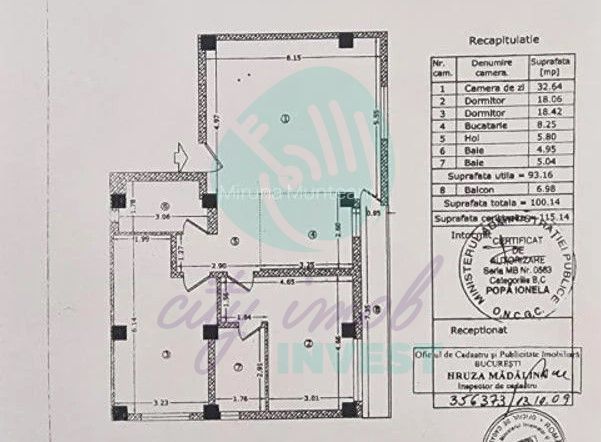 3 camere Ștefan cel Mare | 93 mp | Bloc modern 2010 | Mobilat complet - Poză 17