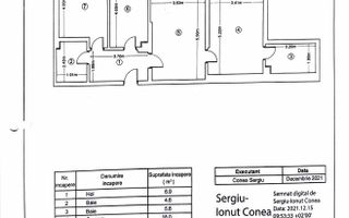 Ap 3 camere 94 mp - terasa 16 mp -loc parcare- bloc nou 2021 - Poză 18