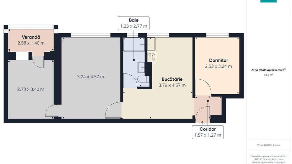 APARTAMENT 3 CAMERE DE VÂNZARE – VELENȚA, CFR - Poză 7