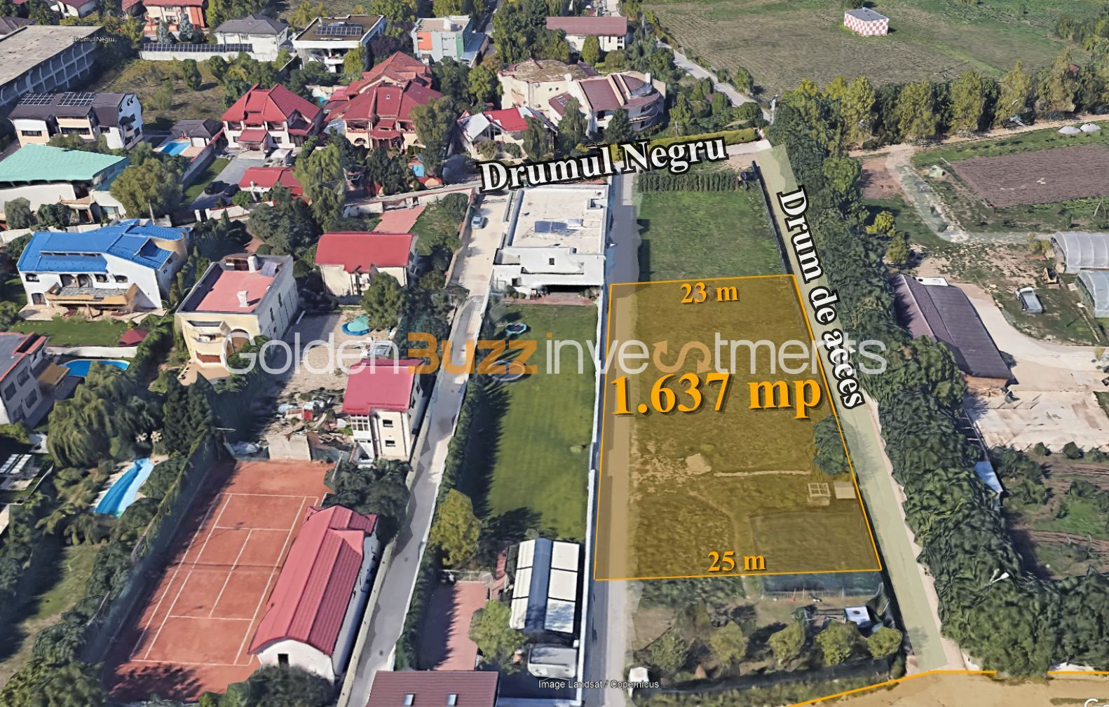 Teren de vânzare – Iancu Nicolae / Drumul Negru | 1.637 mp - Poză 1