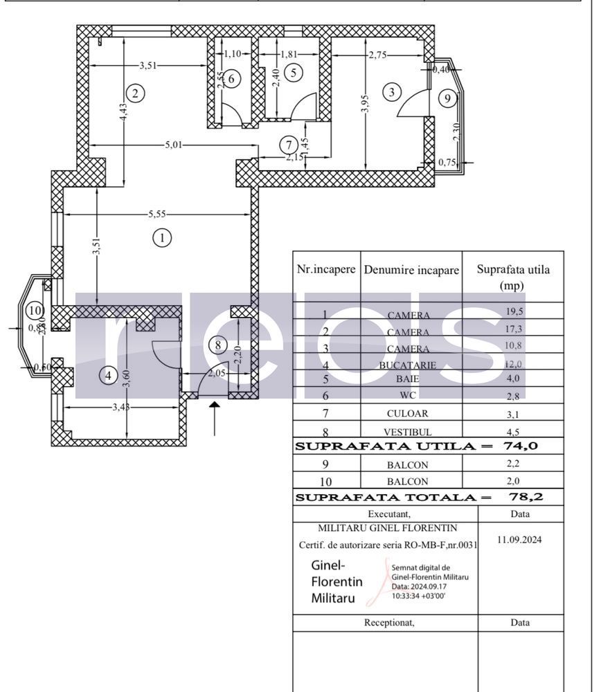 VANZARE 3 CAMERE -  SEMIDECOMANDAT - Mall Vitan - Poză 13