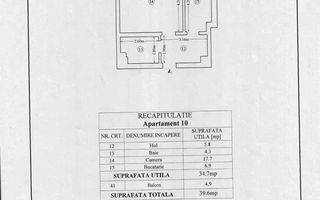 Ap 1 cameră, 39,6 mp, Tătărași, mobilat utilat, bloc nou, 88.900€ - Poză 7