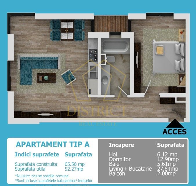COM 0% Apartament nou cu 2 camere | Torontalului - Poză 8