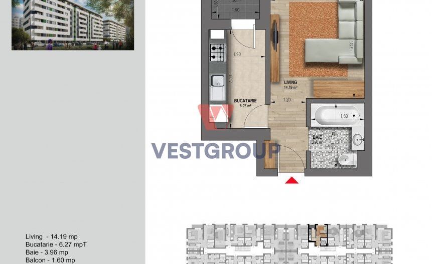Garsoniere Direct Dezvoltator Proiect Weiner Residence comision 0 Militari - Poză 15
