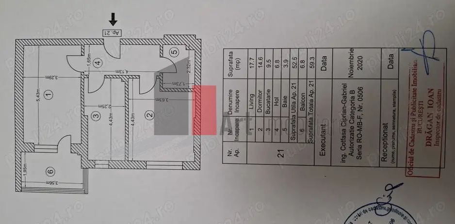 Vindem/inchiriem apartament superb 2 camere  in  Envogue Residence - Poză 11