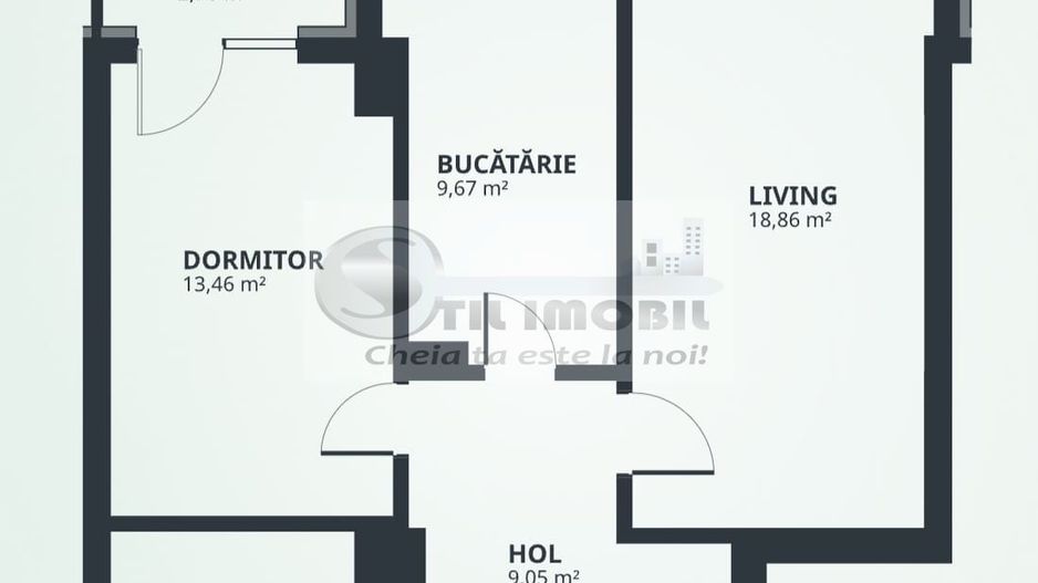 NOU! Apartament 2 camere, D, 58.9mp, Tatarasi - Poză 7