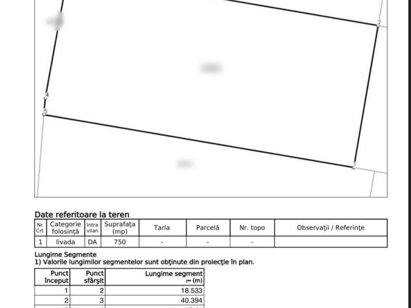 Teren intravilan 750mp de vanzare in zona Saldabagiu de Munte - Poză 3