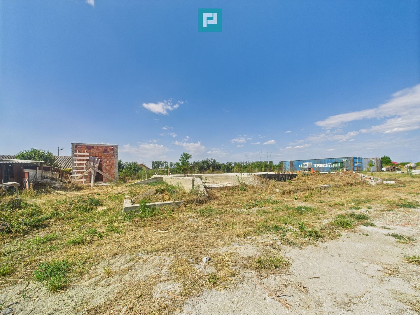 Teren 1000 mp Uliuc, cu fundație și proiect casă - Poză 1