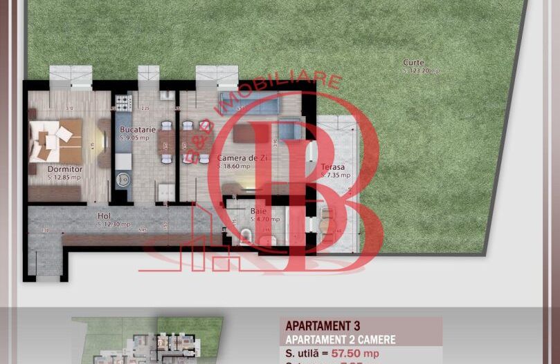 2 camere -gradina proprie Metrou Nicolae Teclu - Schiță 10