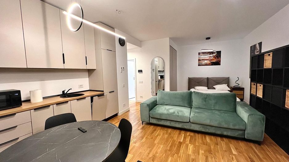 Studio cu gradina de 34 mp Pipera | De inchiriat | Complex cu piscina - Poză 2