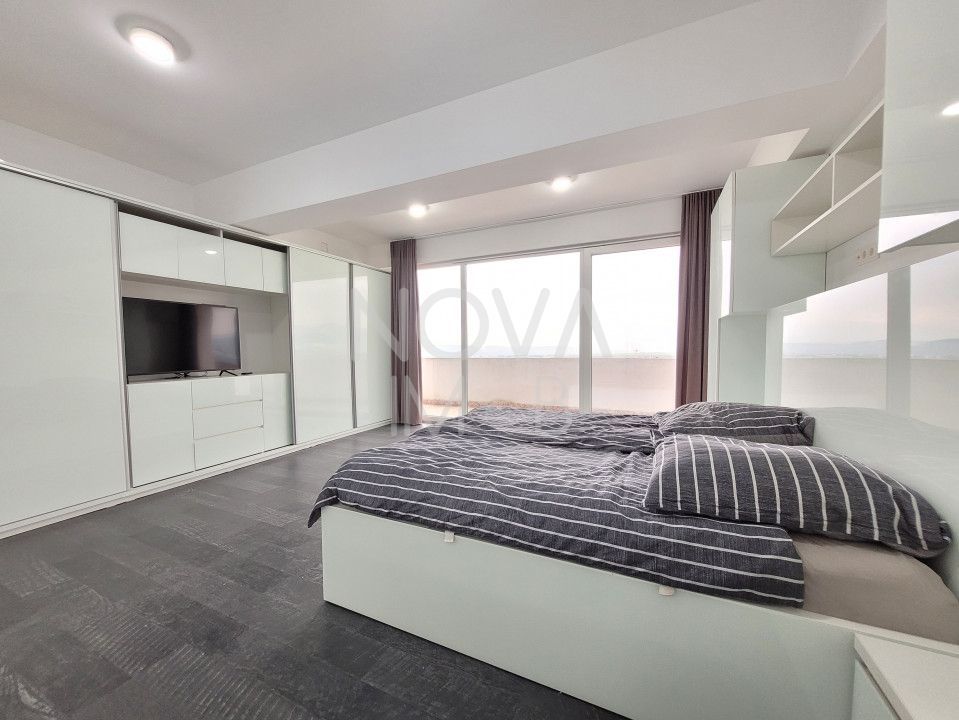 PENTHOUSE DE LUX CU TERASĂ PANORAMICĂ ȘI PRIVELIȘTE SPRE MUNȚII FĂGĂRAȘ - Poză 14