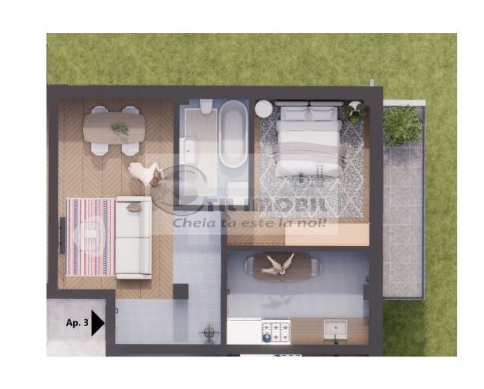 Apartament 2 camere - Pret promotional plata cash - Poză 1