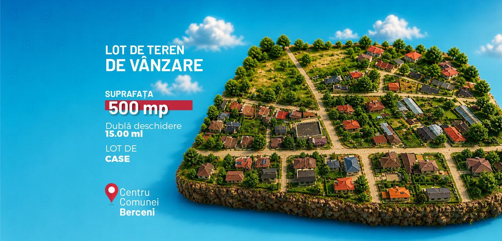 Teren de vanzare, 495 mp, dubla deschidere - Comuna Berceni, Ilfov - Poză 1