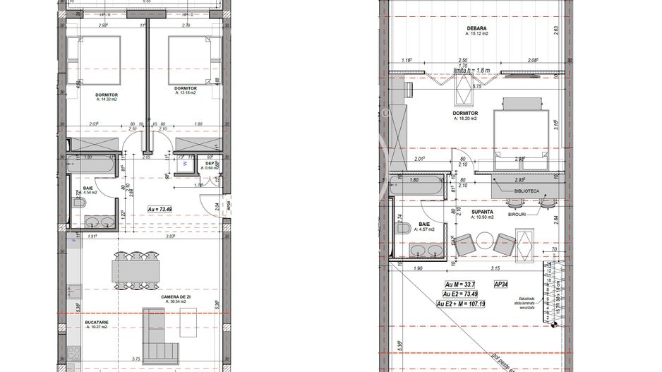 Penthouse 4 camere,2 bai si debara, finisat la cheie (NCL-COL-ap.34) - Poză 3