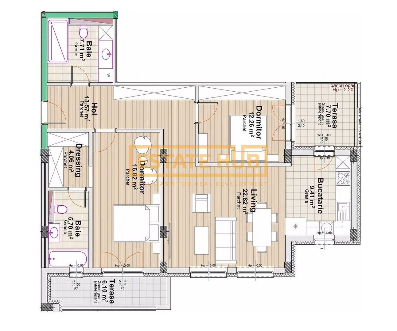 Apartamente 4 camere | Standarde NZEB | Comision 0 - Poză 3