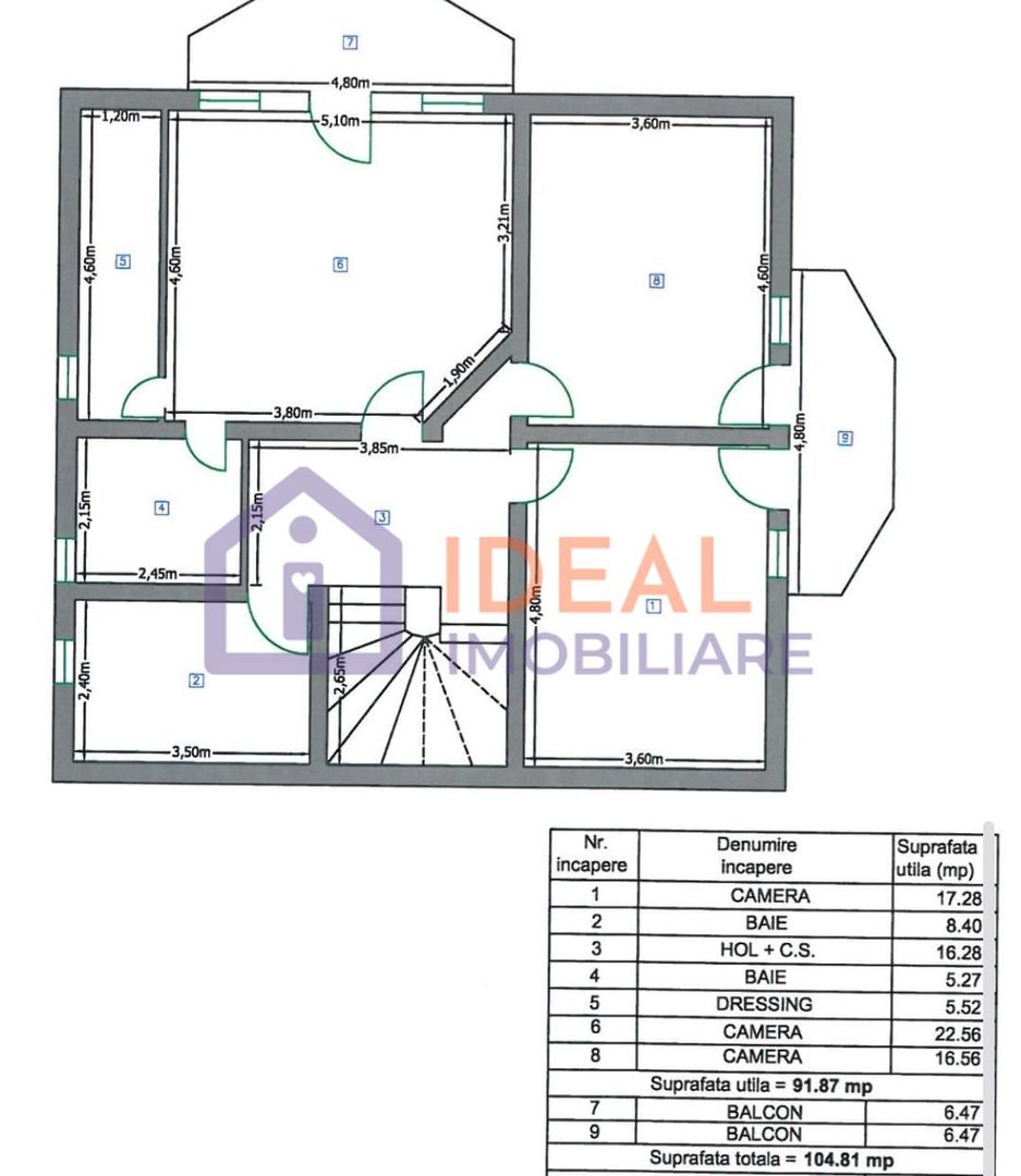 Vila Moderna cu 5 camere, garaj si 921 mp de curte, in Tocile - Poză 21
