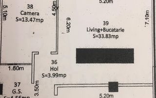 Apartament de vanzare cu 3 camere, suprafata.utila 70mp. - Poză 8