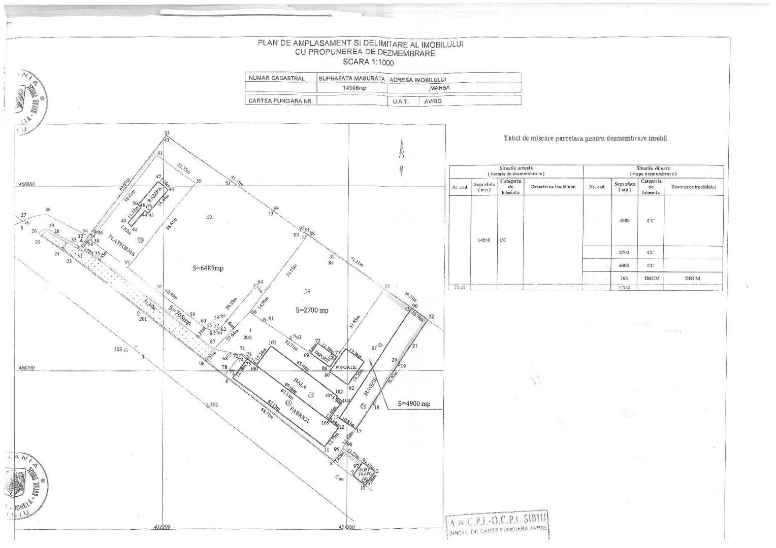 Hala de productie/depozitare si teren 15000 mp - Marsa -Sibiu - Schiță 4