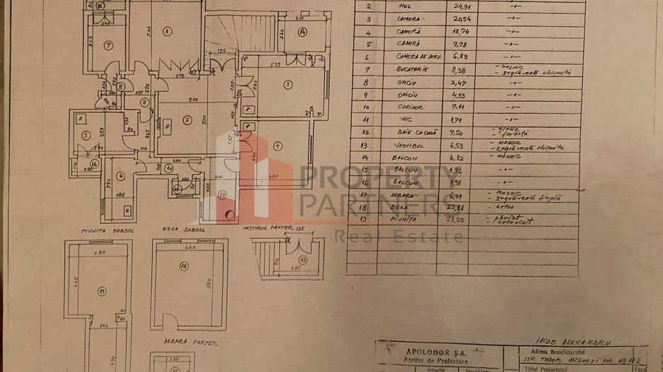 Apartament in vila interbelica Universitate - Schiță 13