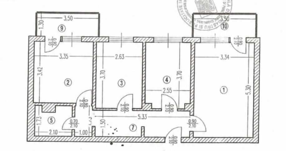 Apartament 3 cam(70mp), cu centrala termica, Lujerului, 2 min. metrou - Poză 8