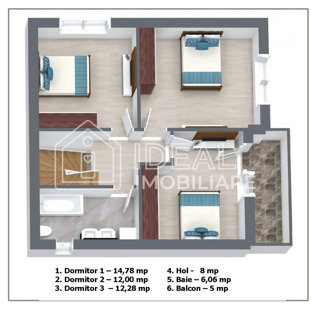 Casa Individduala cu 4 camere si gradina, in Zona Triajului - Schiță 4