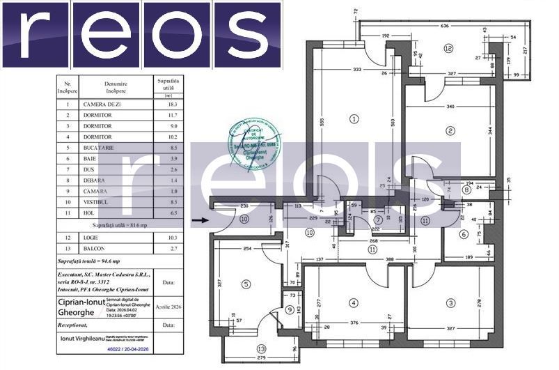 DE VÂNZARE APARTAMENT 4 CAMERE – CALEA VICTORIEI – BLOC REABILITAT - Schiță 10