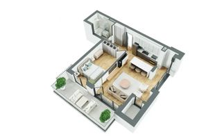 Apartament modern cu 2 camere și balcon generos | Zona Bartolomeu - Poză 9