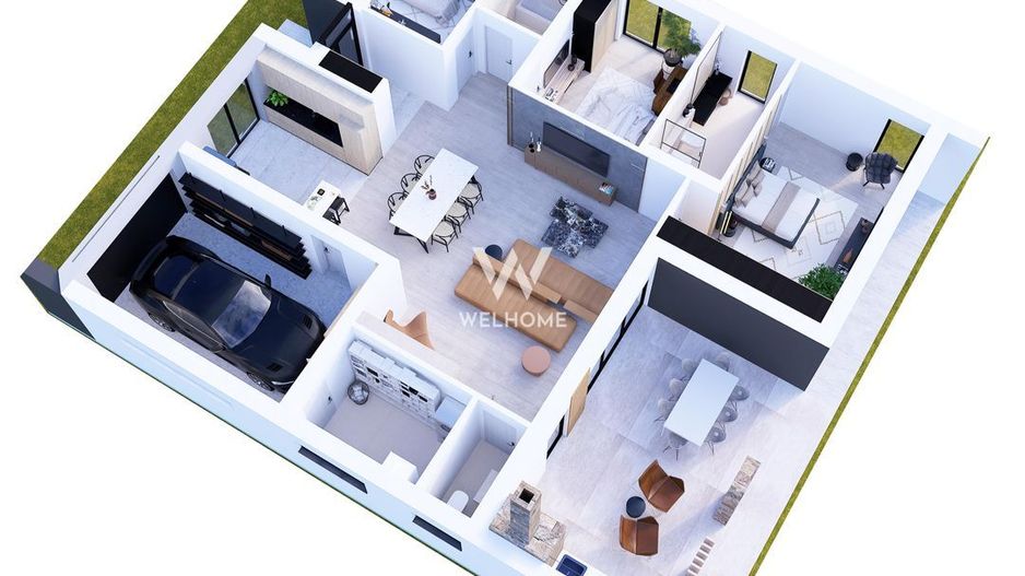 Casa moderna pe un singur nivel in Sura Mica - Poză 7