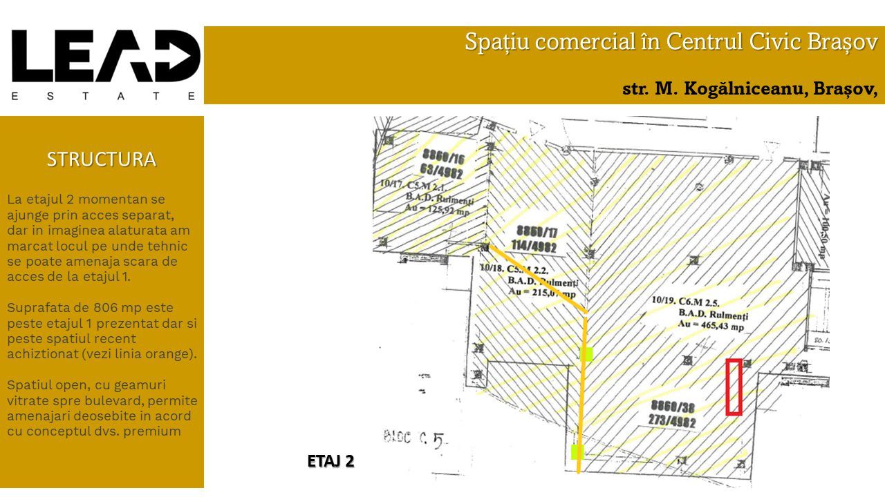 Spatiu comercial de inchiriat, 1974 mp utili, Centrul Civic Brasov! - Poză 6