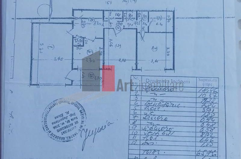 Apartament 3 camere Crangasi- Nicolae Oncescu - Schiță 8