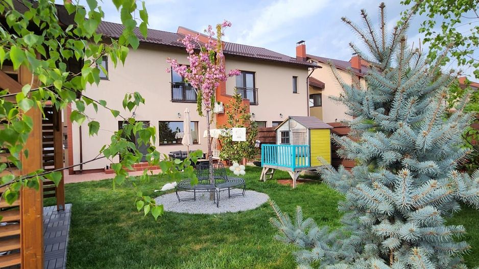 Vilă elegantă cu grădină amenajată – Tămași, Corbeanca, Construcție 2023 - Poză 1