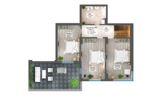 Vânzare - Penthouse zona Copou, 192.95 mp utili + 27.50 mp terasă - Poză 4