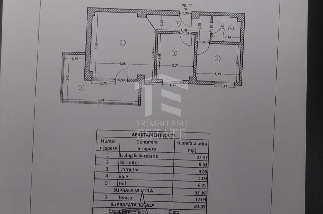 Apartamentul Cochet cu 3 cam. in Tineretului 24 !Mob/Utilat ! - Schiță 18