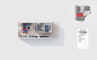 Apartament 1 camera 36 mp Visan Bucium 48600 euro - Poză 5