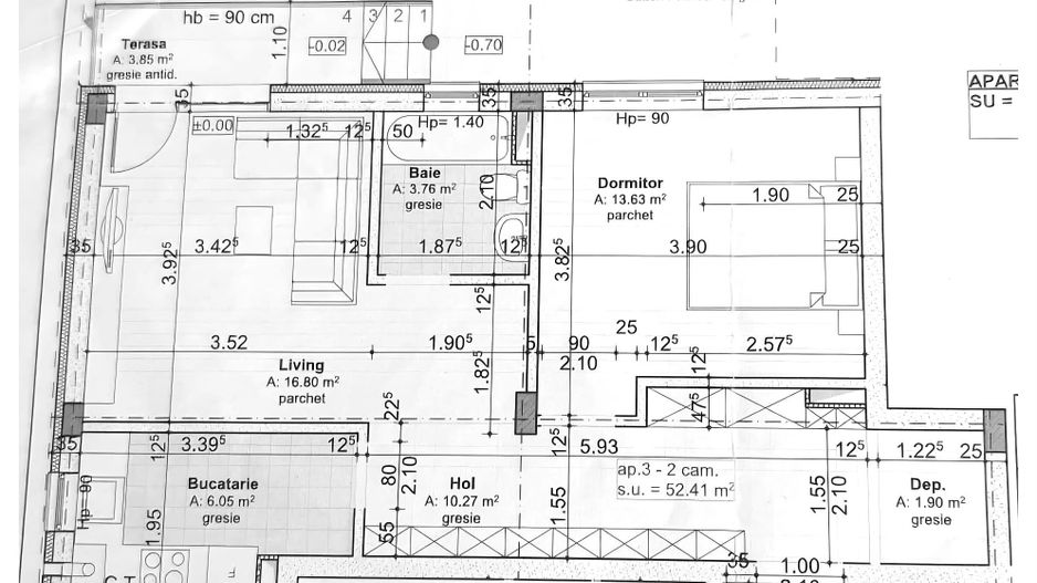 Apartament 2 camere decomandate, gradina, parcare, Sesul de Sus - Poză 8