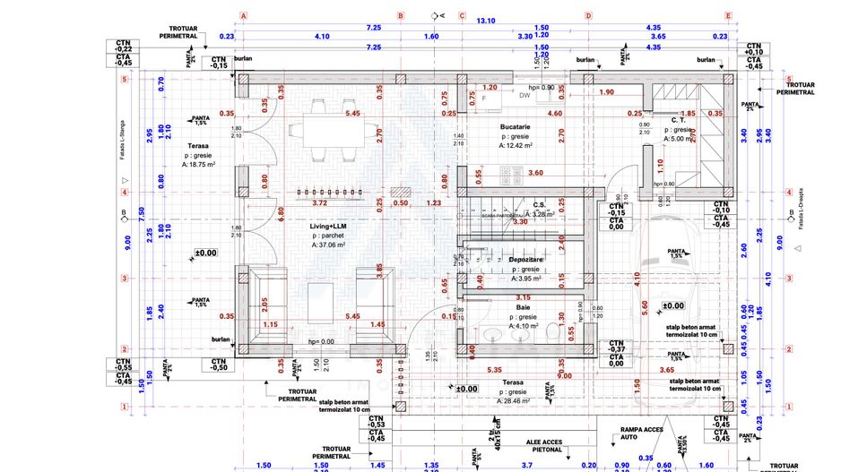 Casa individuala premium 4 camere 3 bai teren 365 mp Calea Cisnadiei - Poză 17