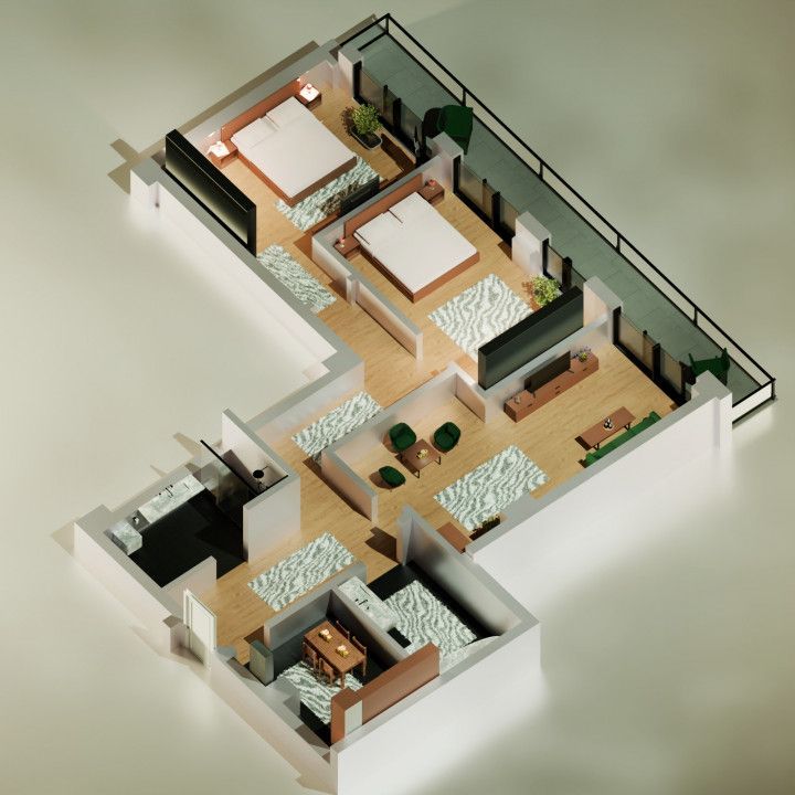 Tomis Nord/Carrefour-Vanzare apartament cu 3 camere, bloc nou. - Poză 1