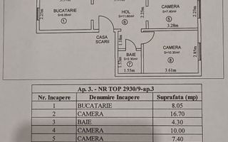 Apartament decomandat 4 camere - Terezian - Poză 8