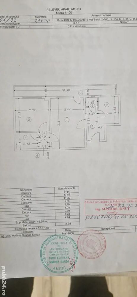 De vanzare apartament 2 camere zona Piata Domenii sect 1 - Poză 10