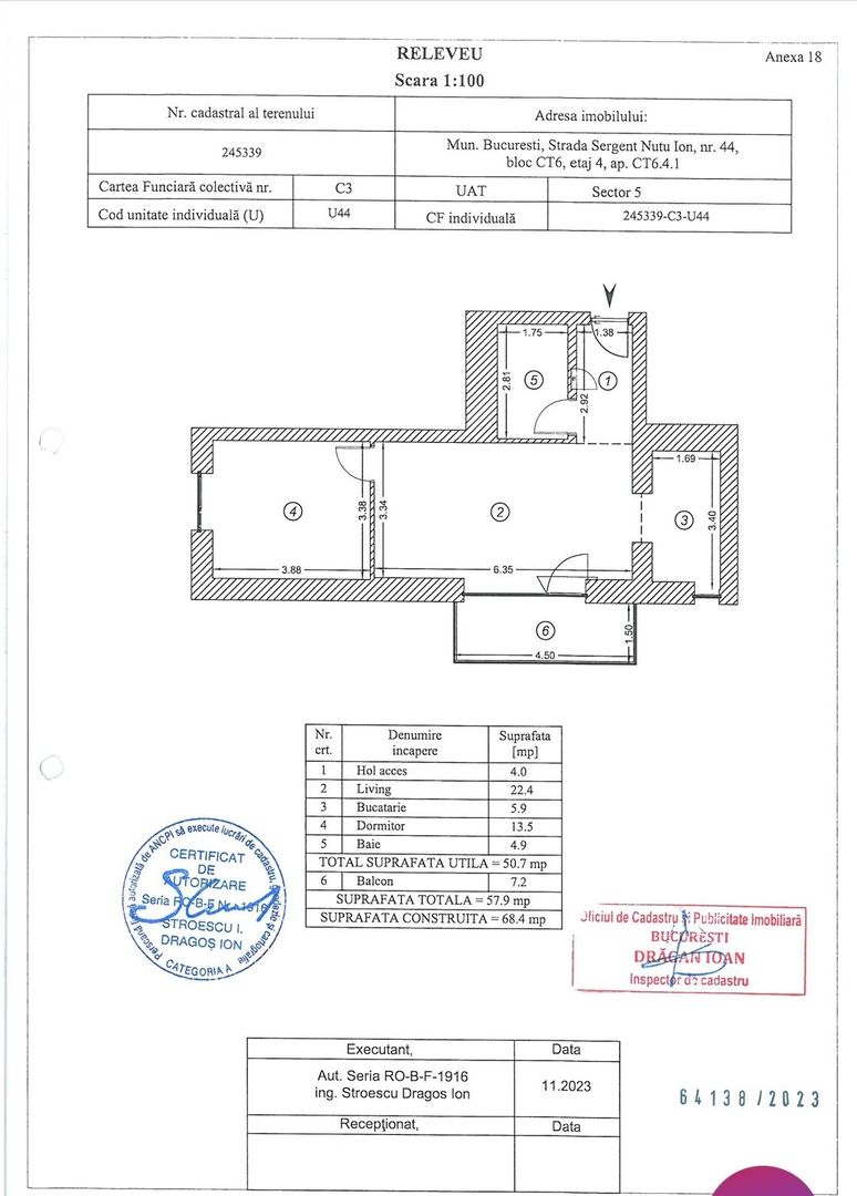Cotroceni, Razoare, Sebastian, 13 Septembrie 2 camere, nou, parcare inclusa - Poză 9