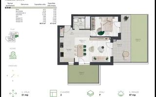 COM 0% Apartament nou cu 2 camere si gradina | Denya Forest - Poză 11