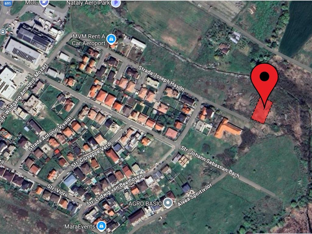 Teren 602 mp, front de 24 mp, Dumbravita zona Belvedere. Comison 0% - Poză 3