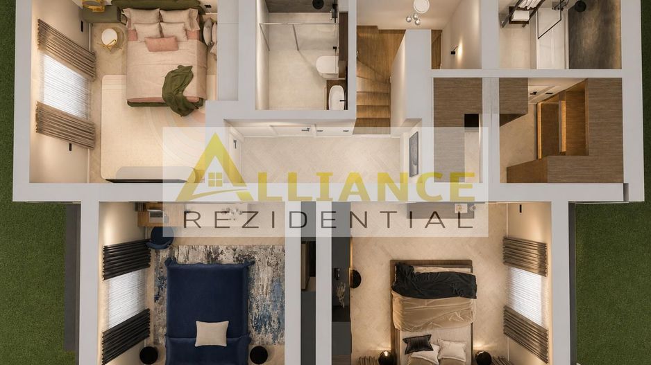 Casa Individuala - 4 camere - 3 bai - 355mp teren - Poză 33