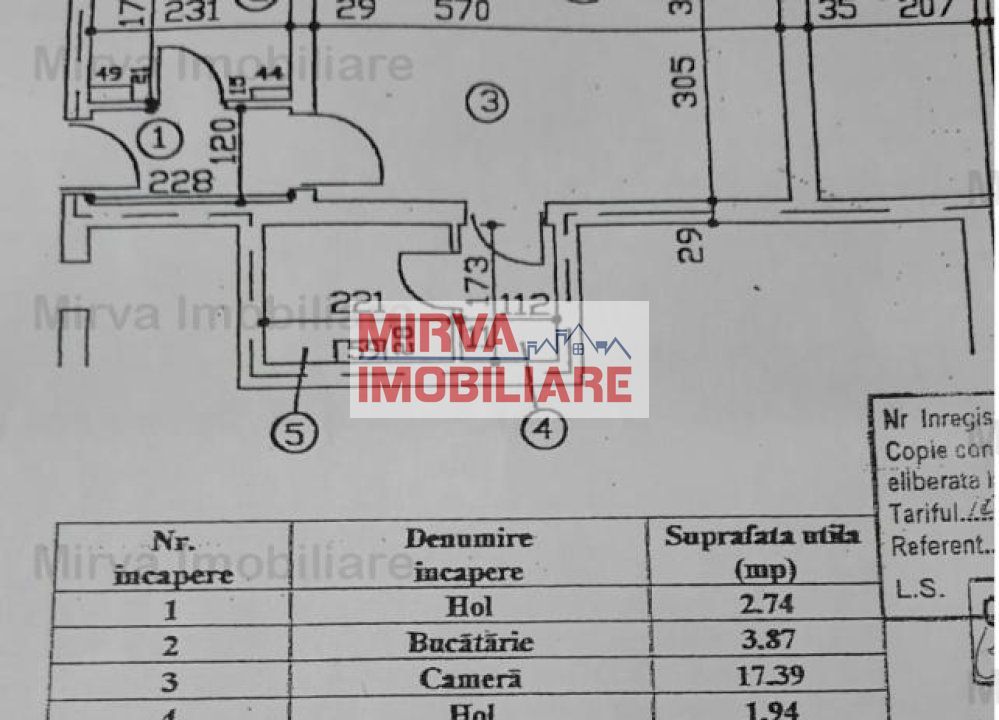 Vanzare garsoniera cu terasa, mobilata si utilata, zona Cina - Schiță 19