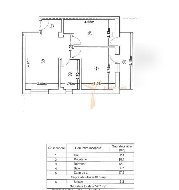 Apartament 2 camere decomandat, etaj intermediar + loc parcare, Rediu - Poză 8