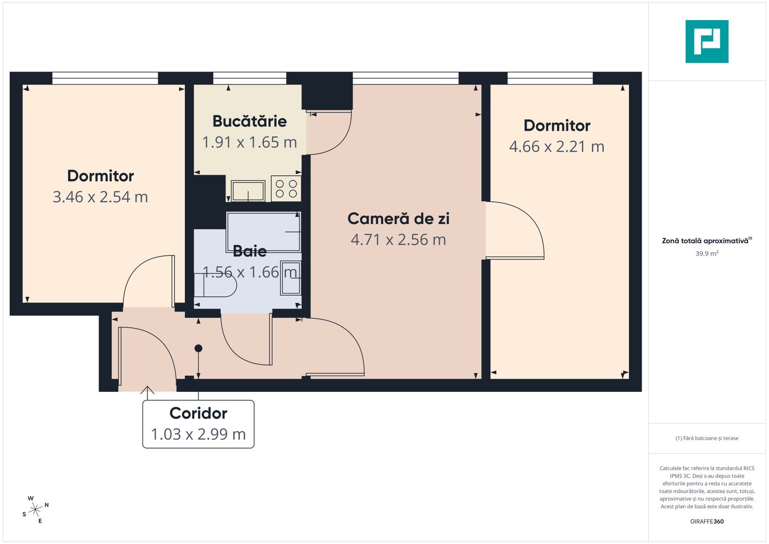 3 camere la super pret – Str. Borsecului - Poză 9