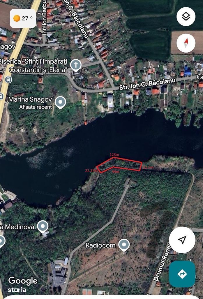 Teren intravilan | Snagov | 2607 mp | Deschidere lac - Poză 2