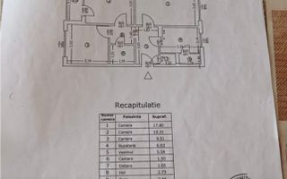 APARTAMENT 3 CAMERE RAHOVA ANTIAERIANA 61 MP - Poză 13